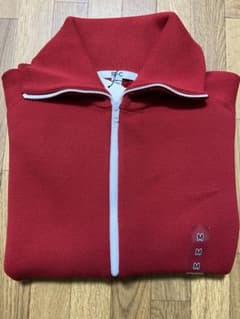 UNIQLO C ミラノリブフルジップカーディガン RED Mサイズ - メルカリ