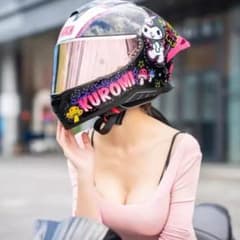 MESUGA フルフェイスヘルメットkuromiレンズ2枚付き メガネ対応 - メルカリ