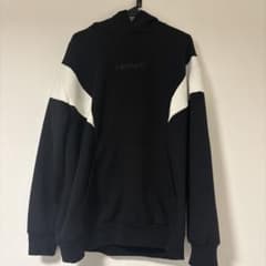 CRONOS クロノス フード付きパーカー M ブラック/ホワイト - メルカリ