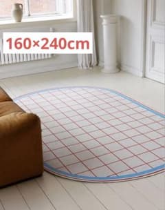 Ohouse BWTZラグ タイルチェック レッド 韓国インテリア160×240 - メルカリ