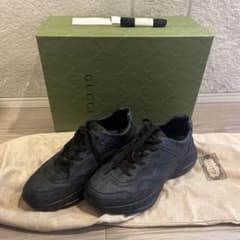 極美品】グッチ ライトン GGスプリームキャンバス オールブラック