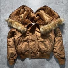 希少色 avirex n2-b フライトジャケット 短丈 オレンジ ショート丈