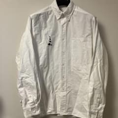 マウンテンリサーチ BD2021オックスフォード動物刺繍BDシャツ白Lサイズ