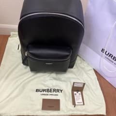 緊急本日限定バーバリーBURBERRY☆レザーバックパックML JEFF LGL
