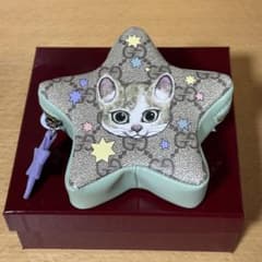 GUCCI グッチ ヒグチユウコ ボリス 星 キー チャーム ポーチ 猫 ネコ