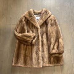 リアルファー ミンク コート 高級 S美品 キャメル色 - メルカリ