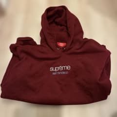 supreme サンフランシスコ店限定 バーガンディ パーカー Mサイズ