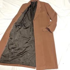 テツ コムサデモード ロングチェスターコート マキシ丈 カシミヤ40% XL