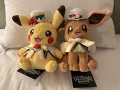 ポケパークカントー 限定 ピカチュウ イーブイ ぬいぐるみ カーニバル