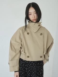 SeaRoomLynn Multi collarショートトレンチコート ベージュ - メルカリ