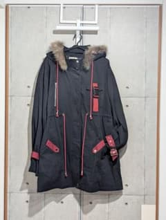 Favorite フェイバリット モッズコート 赤黒 フリーサイズ - メルカリ