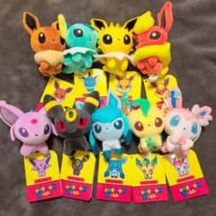 タグ付 もっちりマスコット ポケモンドールズ ブイズ 9匹コンプリート