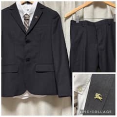 希少 バーバリーブランドスーツ セット ネクタイ 卒業式150 - メルカリ