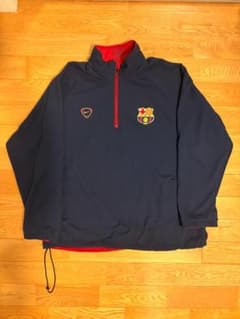 FCバルセロナ ハーフジップウィンドブレーカー ネイビー - メルカリ