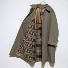 美品 英国製 90s バーバリー ステンカラーコート メンズ 丸善 C96C