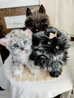 a様オーダー❤ユキヒョウ♡コウモリ♡子猫ちゃん♡アートドール