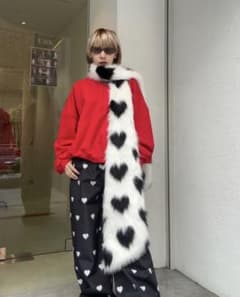 VIVIANO / Heart Pattern Fur Collar - メルカリ