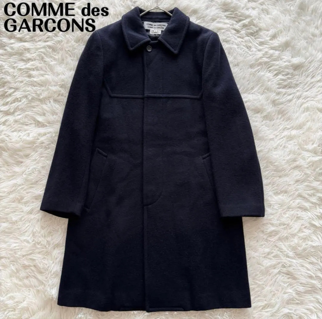 コムデギャルソンチェスターコートダブルブレストM 黒 2004 日本製 1
