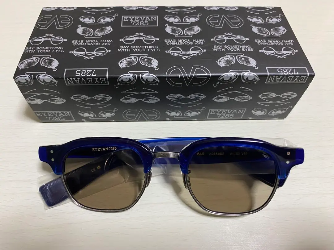 EYEVAN7285 型號649 c.213820 藍色×復古黑‐ Mercari 日本最大二手網購平台