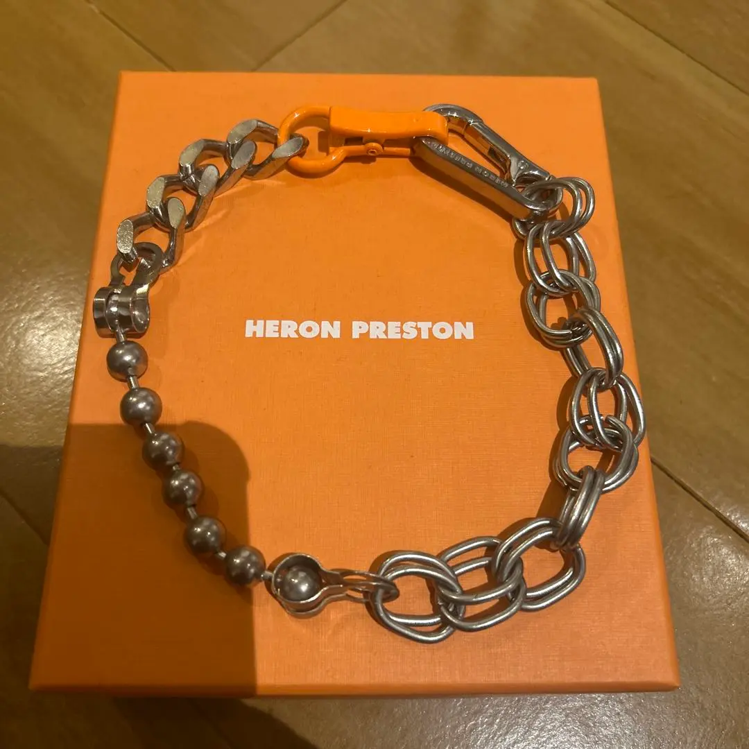 HERON PRESTON ブレスレット シルバー/オレンジ