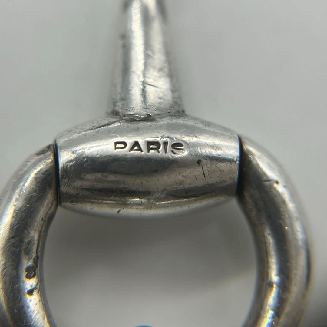 セリーヌ CELINE ホースビットブレスレット SV800蟹刻印 ヴィンテージ