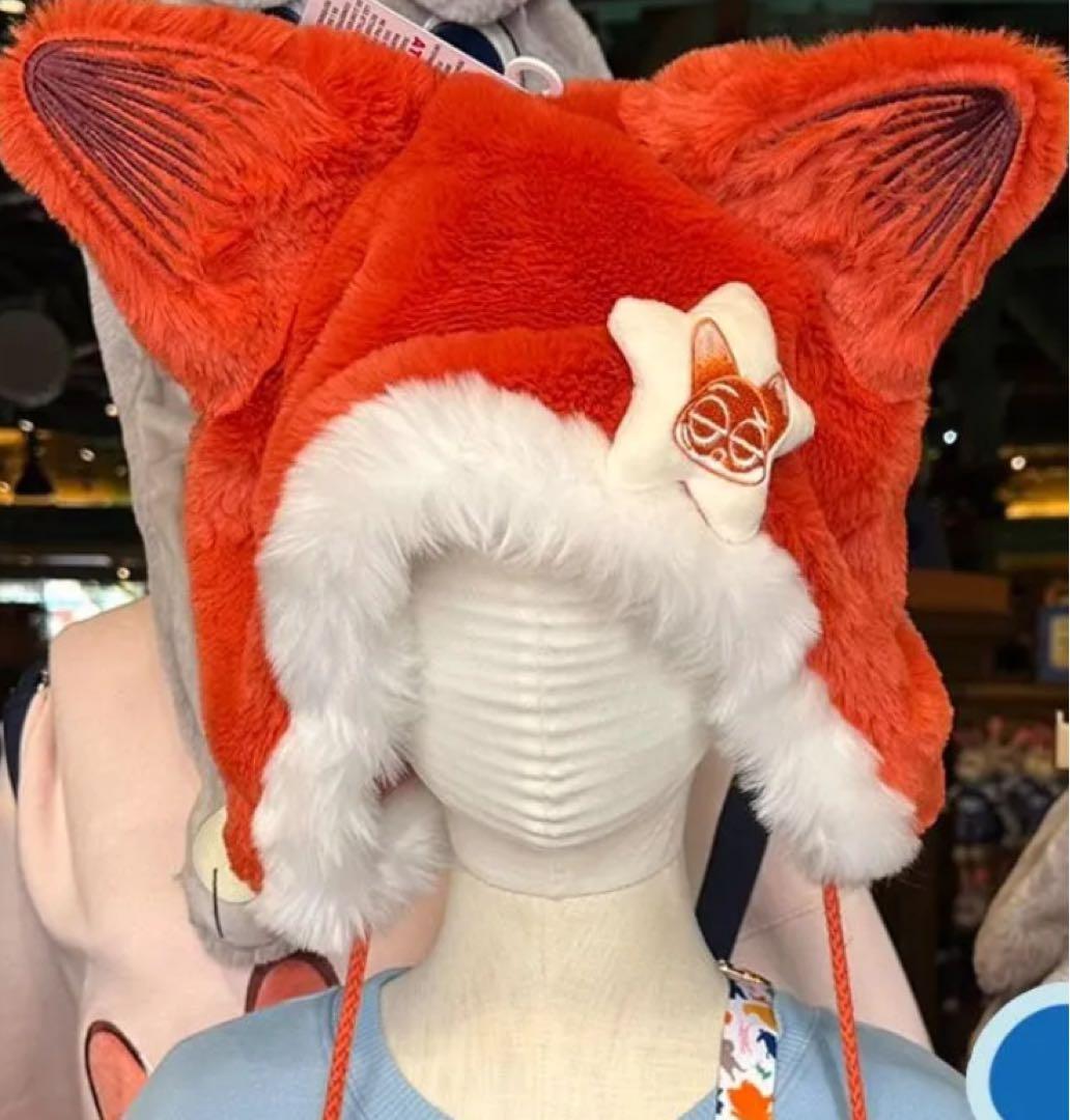 上海ディズニー ズートピア ファンキャップ カチューシャ ニック 現地