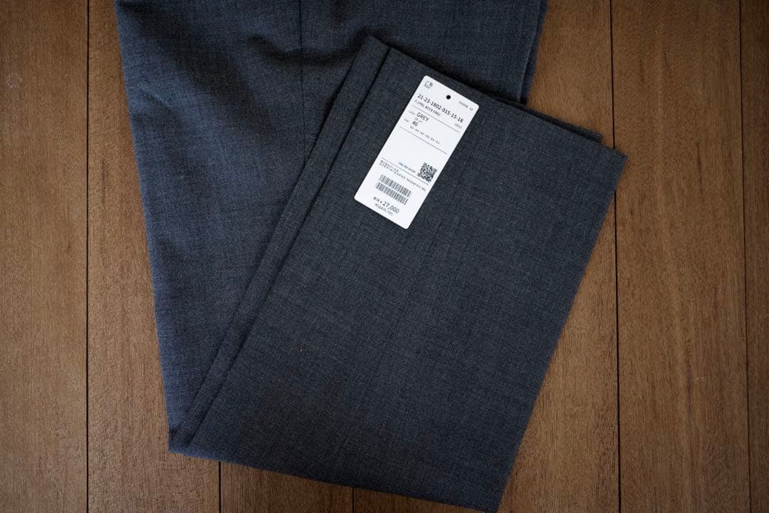 BEAMS F リングジャケット ウール フレスコ 1プリーツ スラックス 46