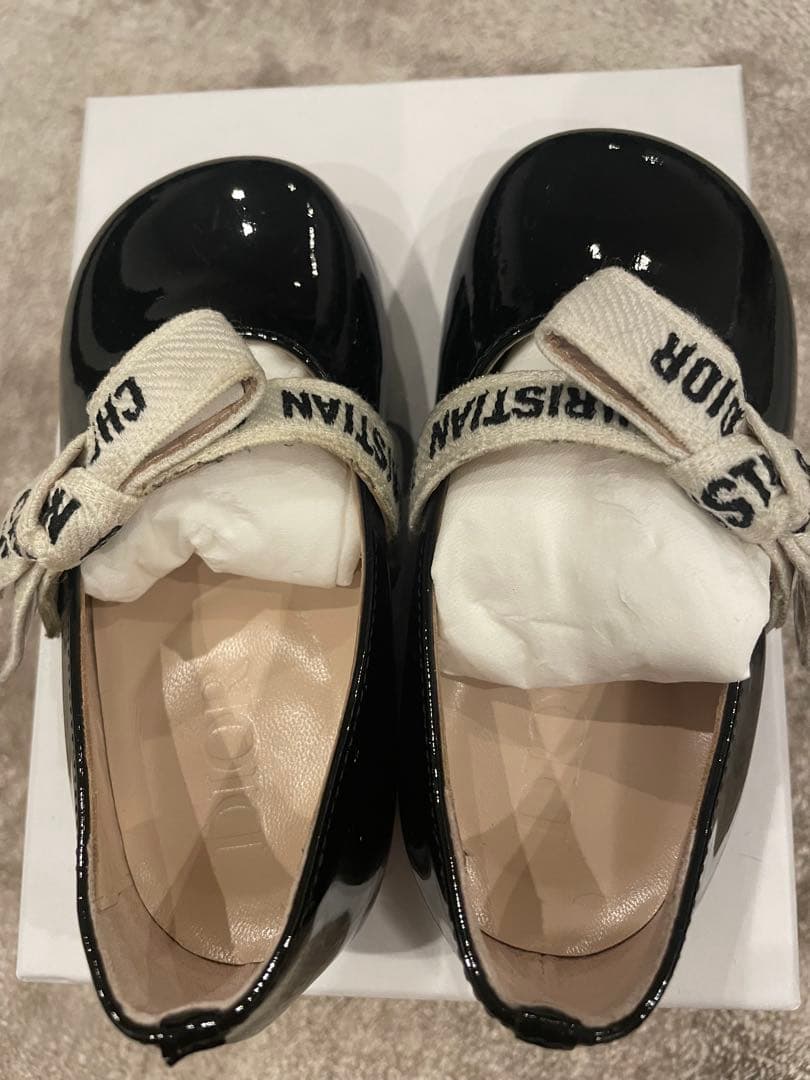 【baby Dior】バレリーナシューズ 黒21 210.jpg
