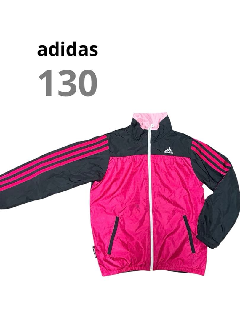 adidas ウィンドブレーカー 女の子130サイズ - メルカリ