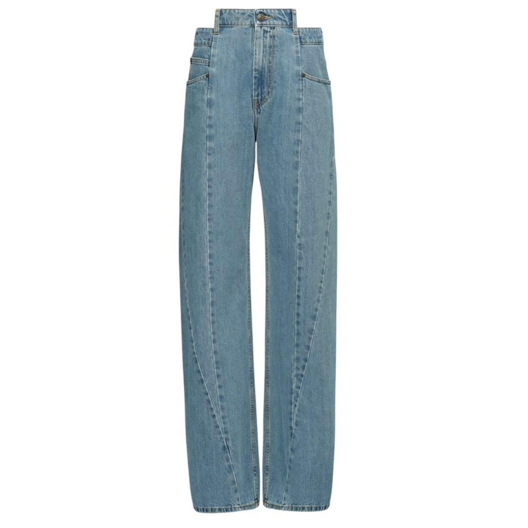 メゾンマルジェラ Décortiqué 再構築 パネル デニム ワイド 38 - メルカリ