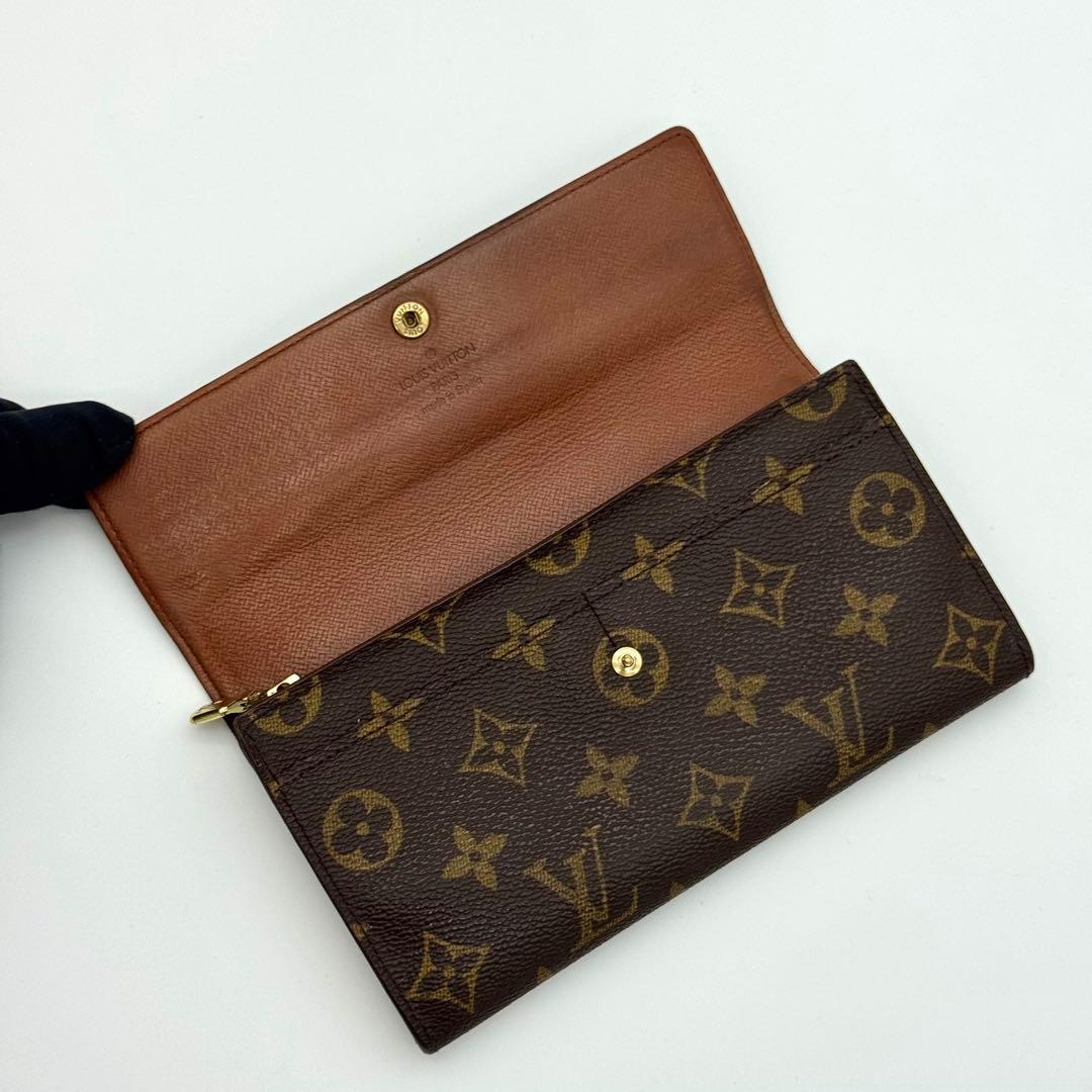 ヴィトン モノグラム ポルトモネ クレディ 長財布 カード 2 枚 M61725