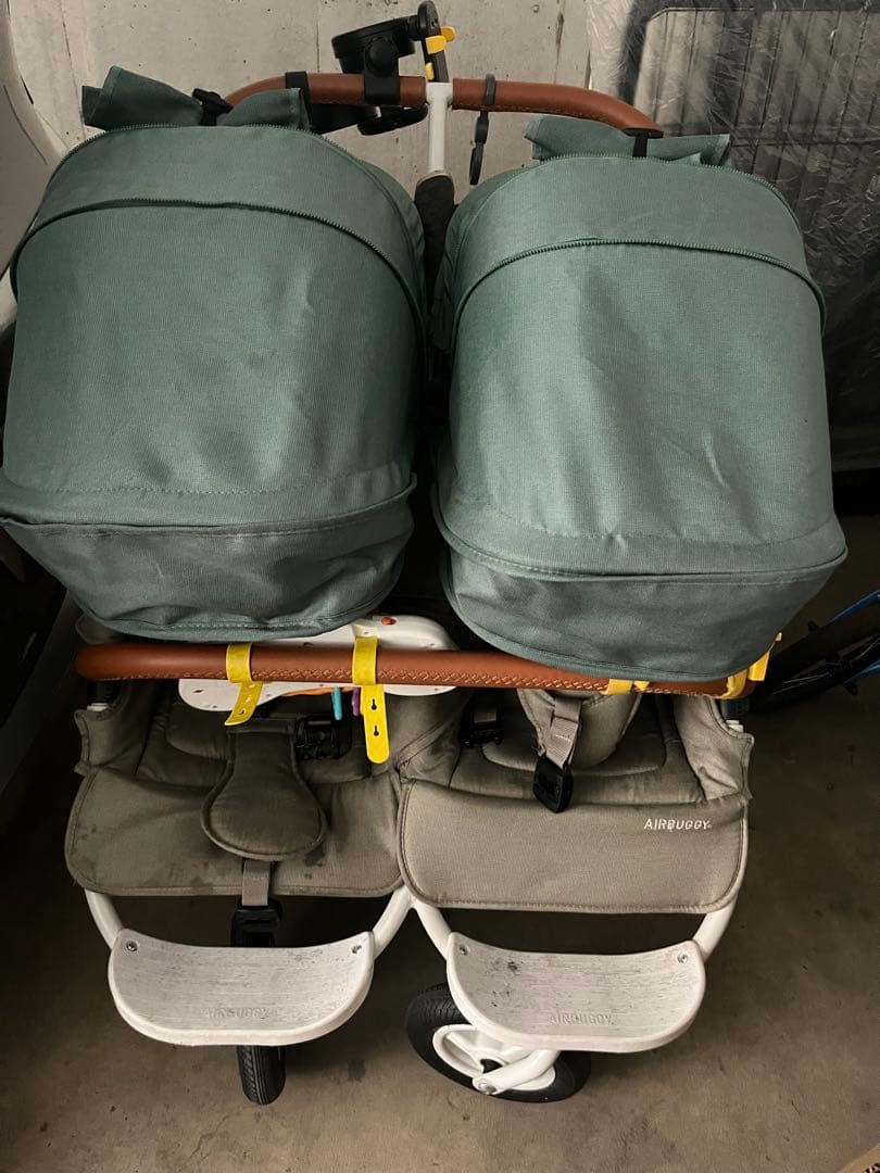 エアバギー　ココダブル　ベビーカー グリーン ココダブル2023春色リミテッドカラーが新登場＜BLOSSOM&GRASS GREEN＞3