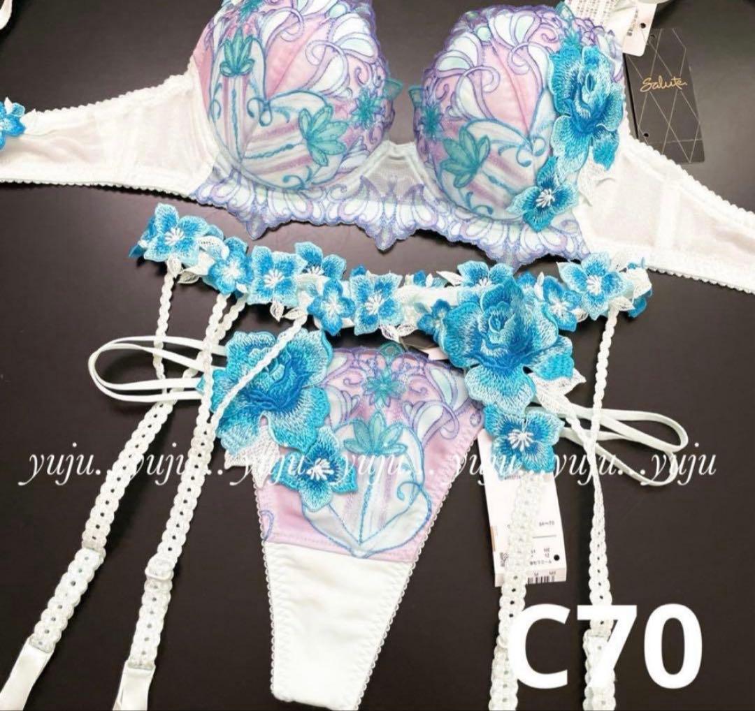 サルート✨61グループ 新品タグ付 P-upブラTバック C70