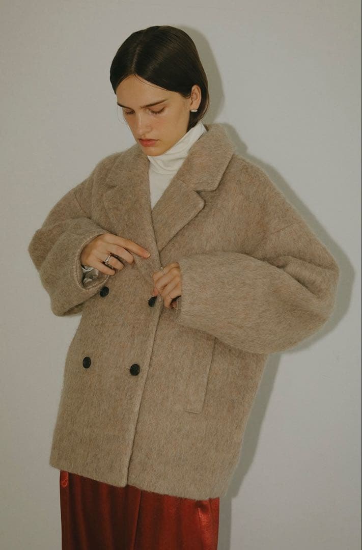 【新品・未使用】MANOF シャギー shaggy cocoon coat 2eb1450a3129c78b3c6a9a8b6c5b81