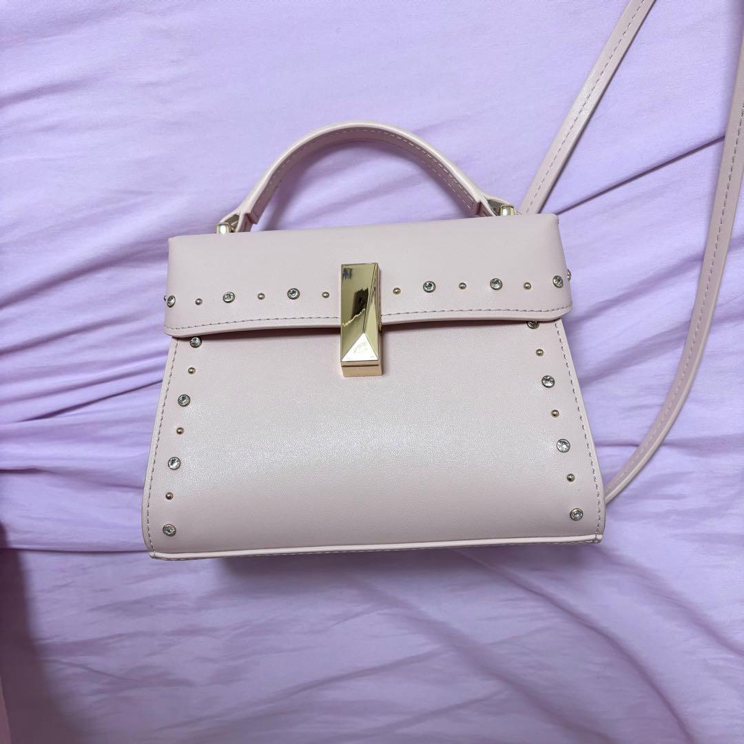 CELFORD ビジュースタッズポシェット ピンク ポシェット ショルダー