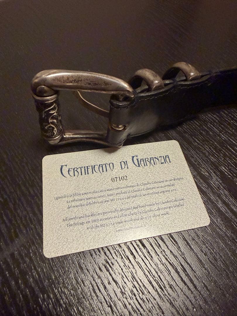 クラウディオカレスターニ バックル ベルト