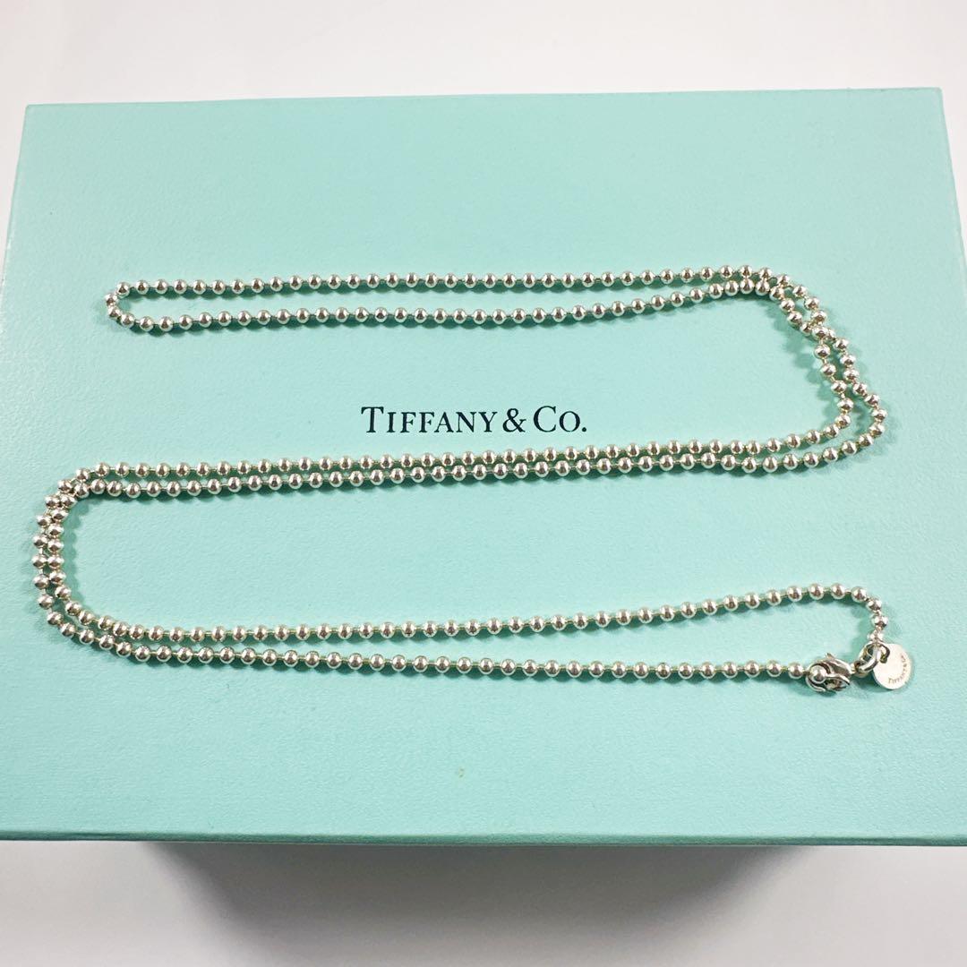 TIFFANY&Co ティファニー ボールチェーン シルバー 純正 約84cm TIFFANY&Co ティファニー ボールチェーン シルバー 純正 約84cm