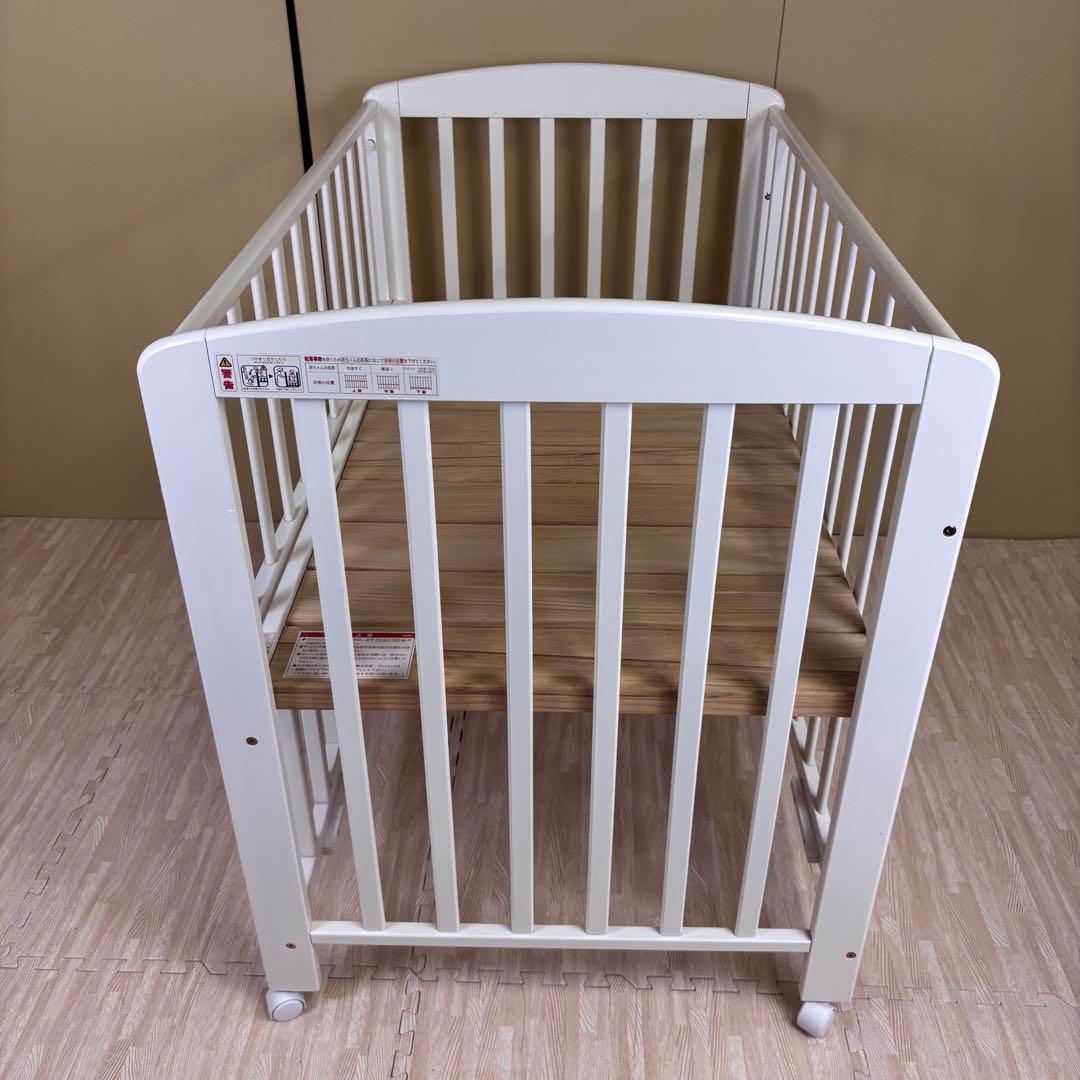 ☆除菌清掃済☆美品☆カトージ 立ちベッド シンプルコンフォートF 白