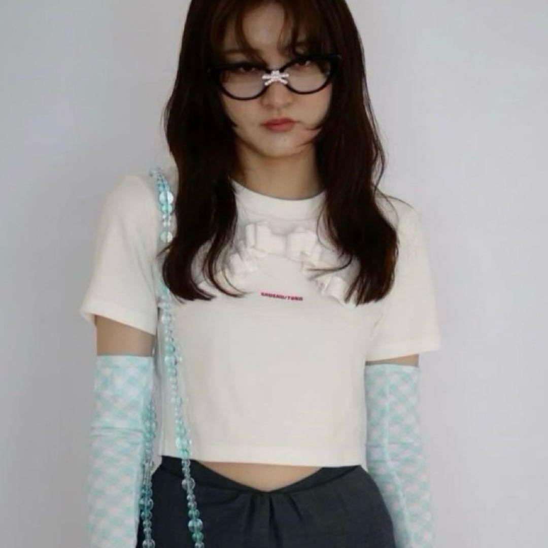トップス SHUSHU/TONG 3D ribbon short T-shirt SHUSHU TONG | 3D short T-shirt - メルカリ