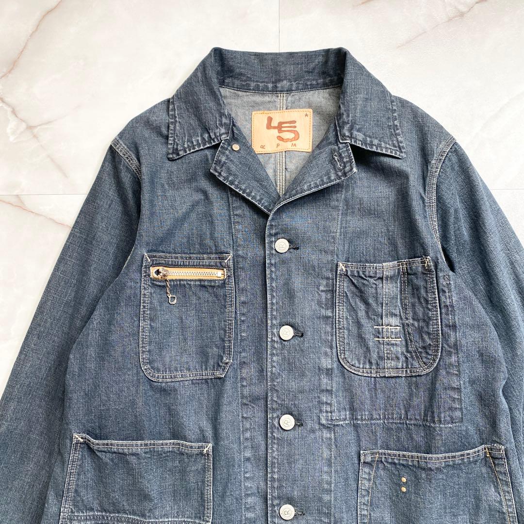 A15637 美品 45R 麦デニムの908カバーオール 影色納戸重 1 - メルカリ
