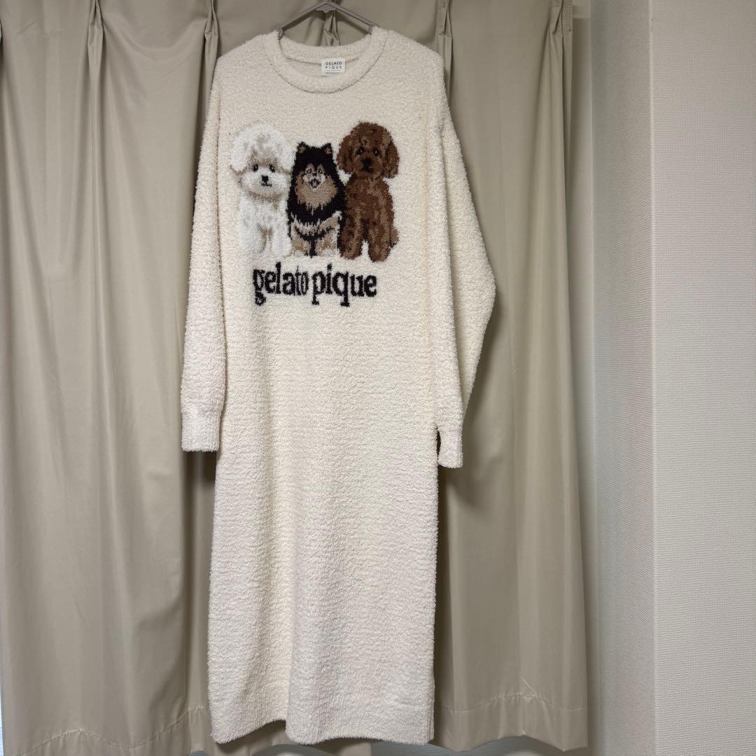 gelato pique 犬刺繍 ワンピース - メルカリ