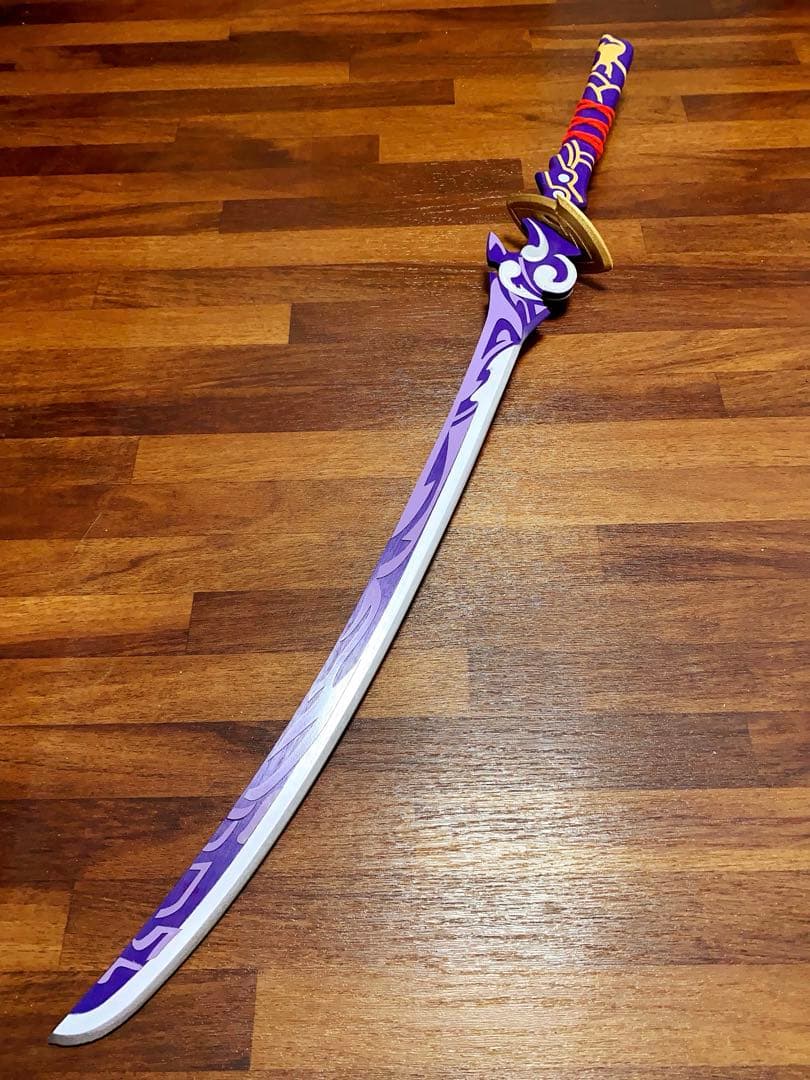 処分価格】 原神 雷電将軍 コスプレ 武器 道具 剣 刀 - メルカリ