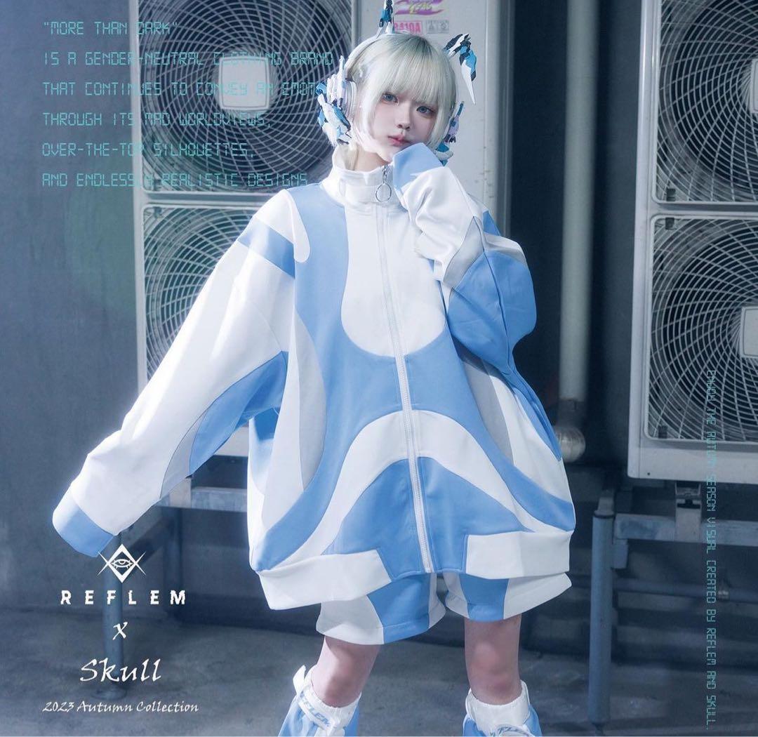 REFLEM レフレム 地雷 サブカル ジャージ 水色 長袖 トー横 - メルカリ