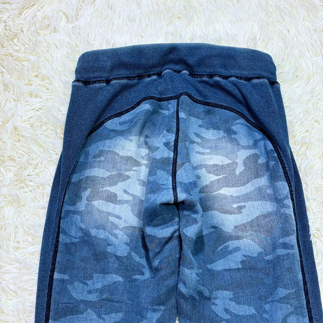 美品 ウノピュウ デニム ルームウェアセットアップ カモフラ柄