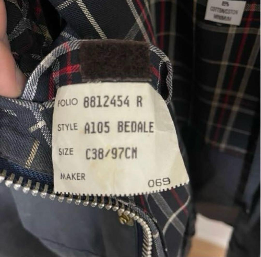 88年製 ビンテージBarbour バブアー 4ポケビデイル ネイビー 38 - メルカリ