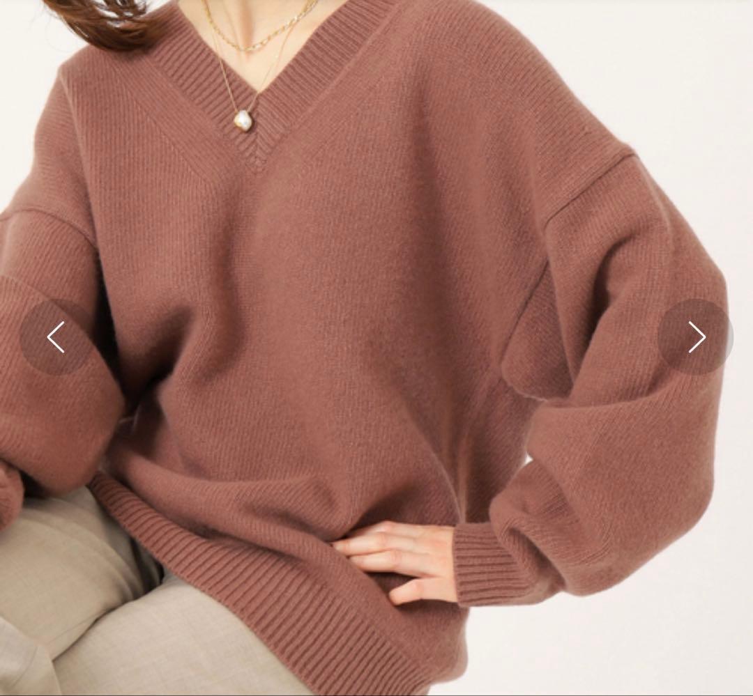 イエナ AQUA Vネックプルオーバー ニット カシミヤ混 22AW - メルカリ