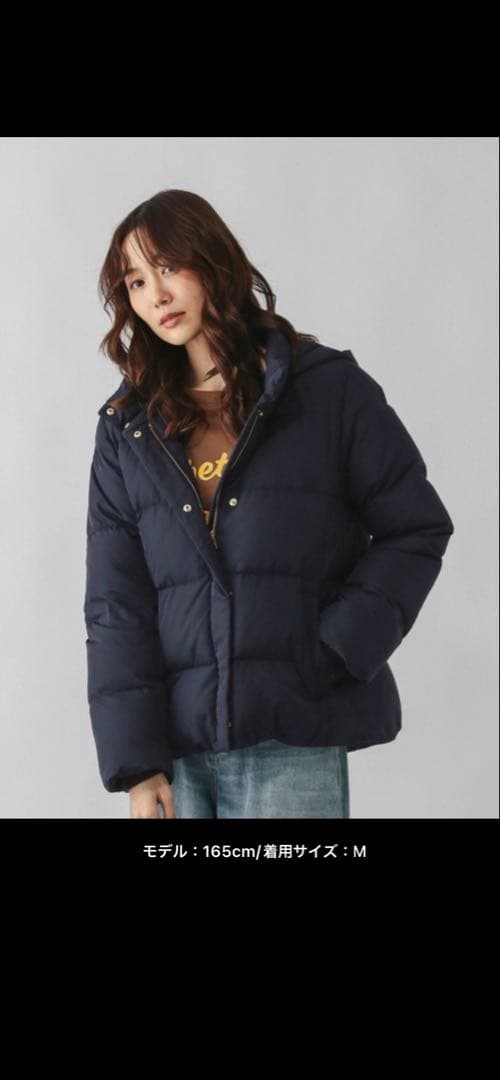 ウツクシルエット撥水ダウンブルゾン/497167 XLネイビーグローバル