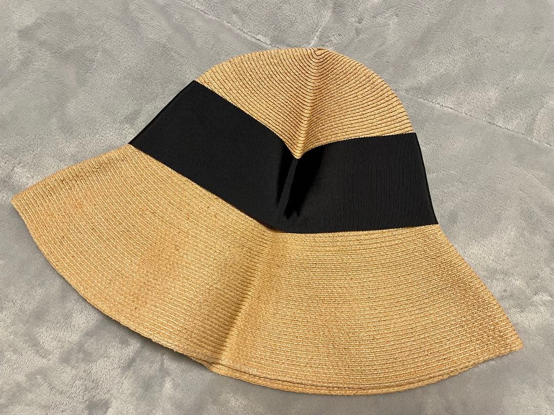 Athena New York 麦わら帽子 ベージュと黒 - メルカリ