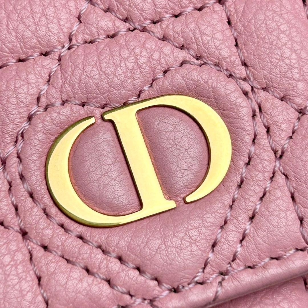 極美品☆日本限定完売品】Dior ハート キルティング 三つ折り財布 カロ