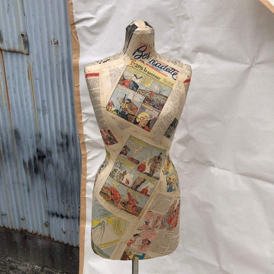 夢八トルソー フランスの少女紙貼ったトルソー マネキン ボディー